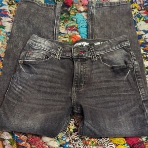 Wrangler Kids' Slim Fit Black Jeans
